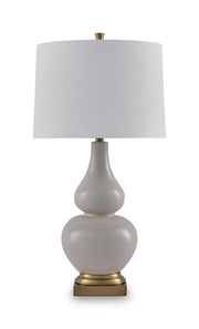 Weswick Cream/Gold Finish Table Lamp - L100934