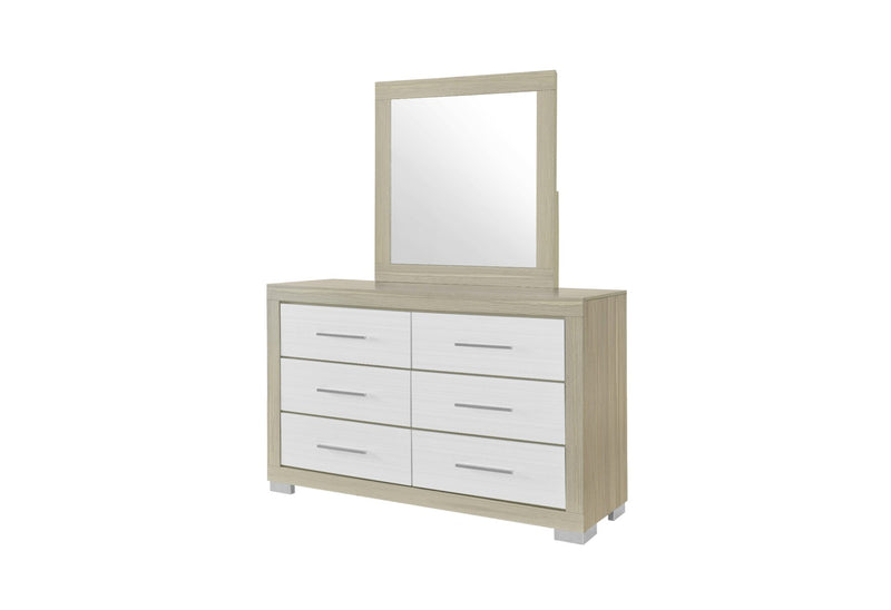Emma Natural/White Mirror - EMMA-NATURAL/WHITE-MR