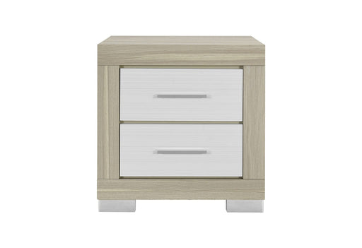 Emma Natural/White Nightstand - EMMA-NATURAL/WHITE-NS