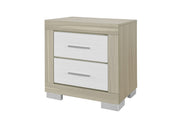 Emma Natural/White Nightstand - EMMA-NATURAL/WHITE-NS