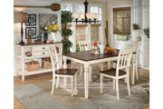 Whitesburg Brown/Cottage White Dining Chair (Set of 2) - Gate FurnitureDining Chair