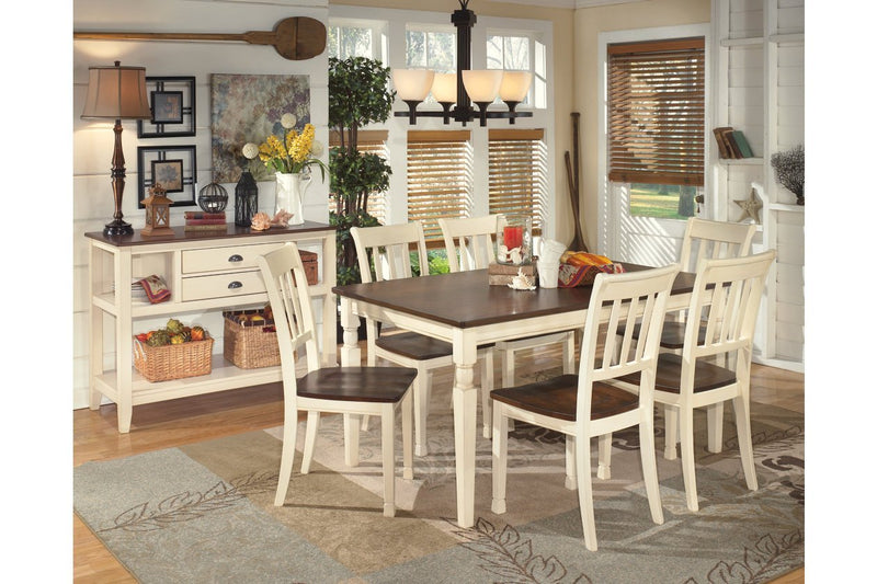 Whitesburg Brown/Cottage White Dining Chair (Set of 2) - Gate FurnitureDining Chair