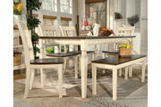 Whitesburg Brown/Cottage White Dining Table - Gate FurnitureDining Table