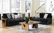 Whitmore Manor Sofa and Loveseat in Black Pearl - PKG024775