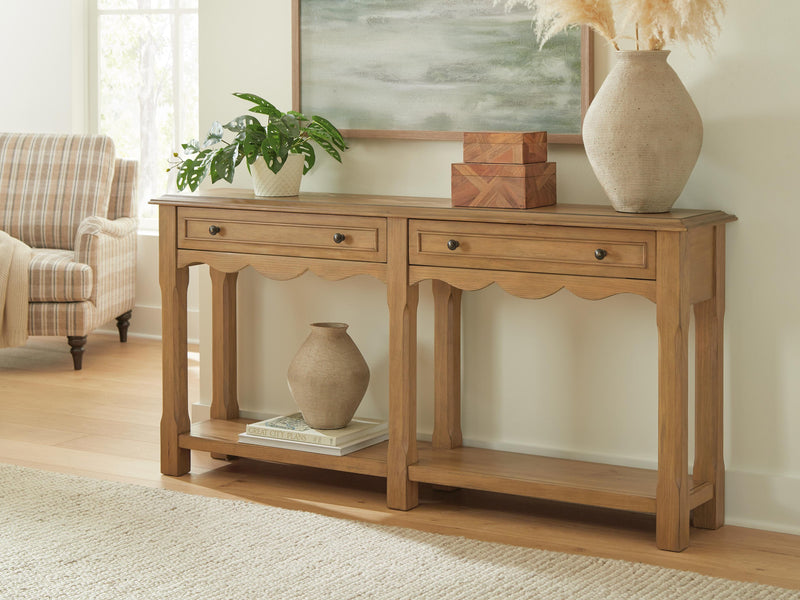 Whitmund Light Brown Console Sofa Table - A4000732