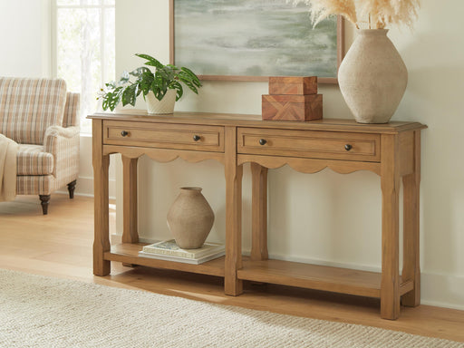 Whitmund Light Brown Console Sofa Table - A4000732