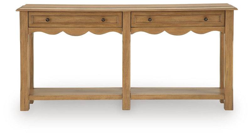 Whitmund Light Brown Console Sofa Table - A4000732