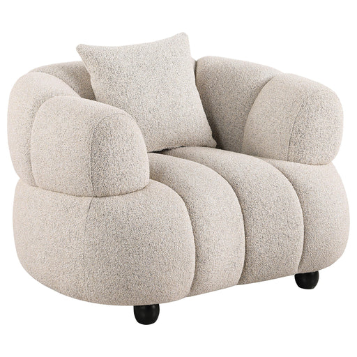 Whitney Contemporary Channel Tufted Woven Fabric Upholstered Accent Chair - 503723