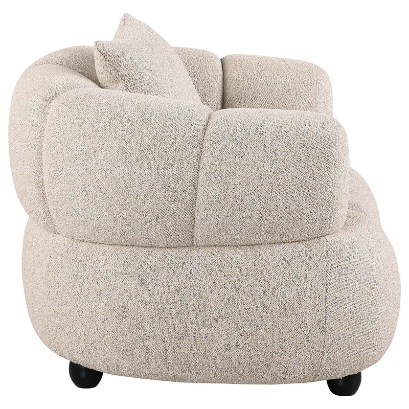 Whitney Contemporary Channel Tufted Woven Fabric Upholstered Accent Chair - 503723