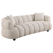 Whitney Contemporary Channel Tufted Woven Fabric Upholstered Sofa - 503721