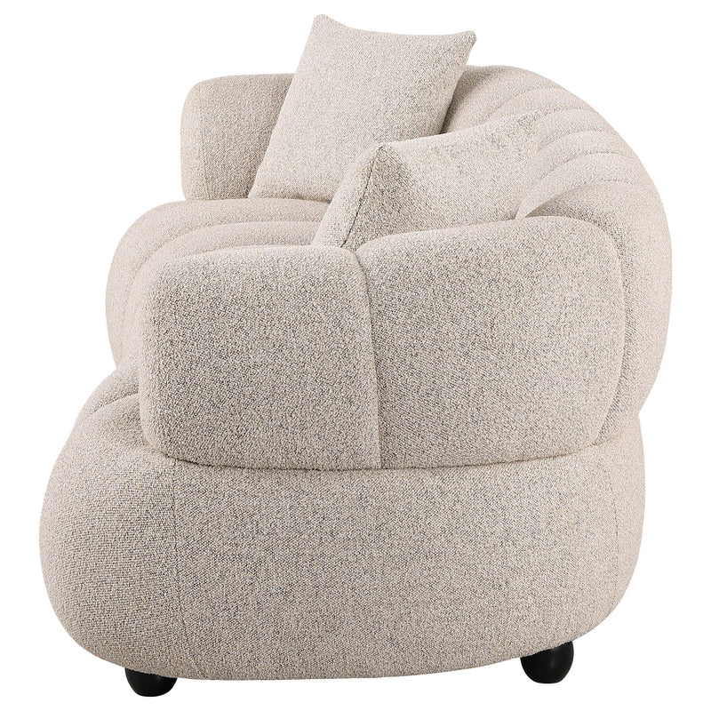 Whitney Contemporary Channel Tufted Woven Fabric Upholstered Sofa - 503721