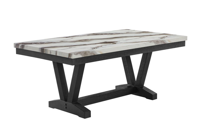 D1319 Black/White Dining Table - D1319DT-BLK/WHT
