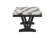D1319 Black/White Dining Table - D1319DT-BLK/WHT