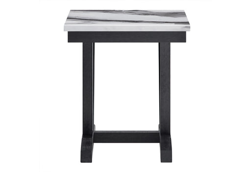 T1319 Blk/Wht End Table - T1319-BLK/WHT-ET