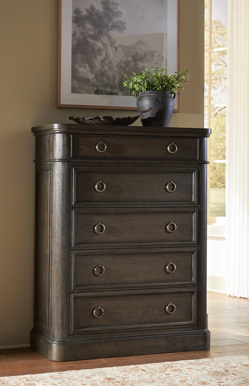 Wickenger Dark Brown Chest of Drawers - PCB889-46