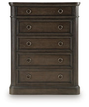 Wickenger Dark Brown Chest of Drawers - PCB889-46