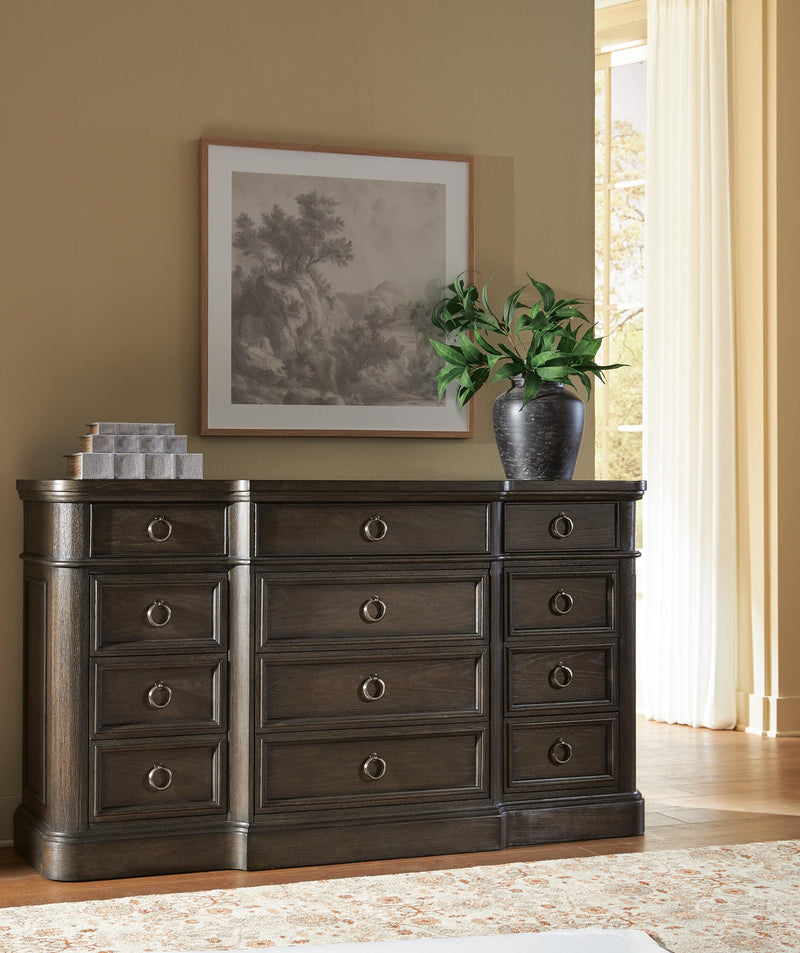 Wickenger Dark Brown Dresser - PCB889-31