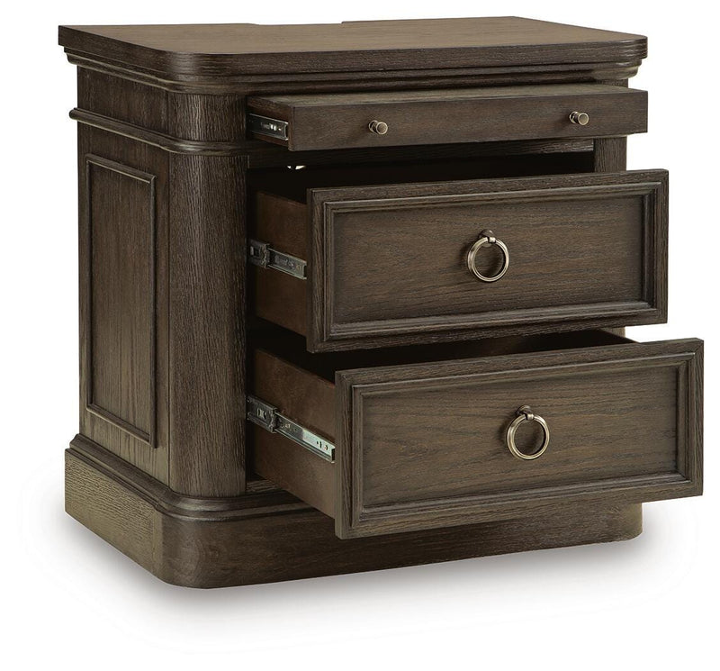 Wickenger Dark Brown Nightstand - PCB889-92
