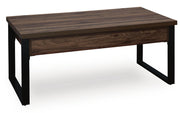 Wickman Falls Dark Brown Coffee Table - T318-1