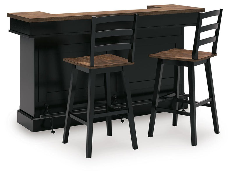 Wildenauer Bar Table and 2 Barstools - D634D10