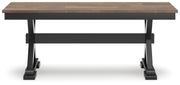 Wildenauer Brown/Black 50" Dining Bench - D634-00