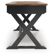 Wildenauer Brown/Black 60" Home Office Desk - H664-34