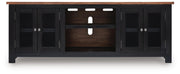 Wildenauer Brown/Black 76" TV Stand - W664-68