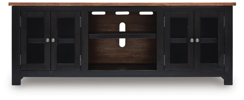 Wildenauer Brown/Black 76" TV Stand - W664-68