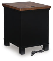 Wildenauer Brown/Black Chairside End Table - T664-7