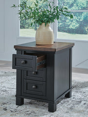 Wildenauer Brown/Black Chairside End Table - T664-7