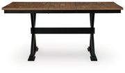 Wildenauer Brown/Black Counter Height Butterfly Extension Table - D634-32