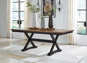 Wildenauer Brown/Black Dining Extension Table - D634-35
