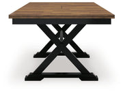 Wildenauer Brown/Black Dining Table, 2 Chairs and 2 Benches - D634D7