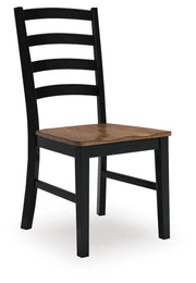 Wildenauer Brown/Black Dining Table, 2 Chairs and 2 Benches - D634D7