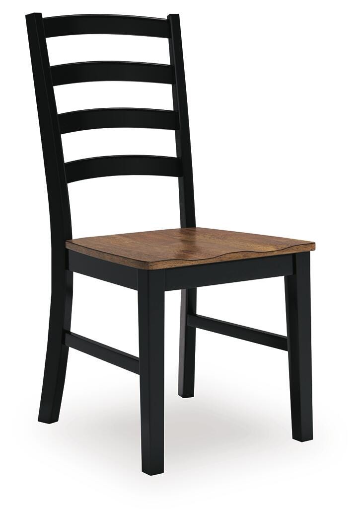 Wildenauer Brown/Black Dining Table, 2 Chairs and 2 Benches - D634D7