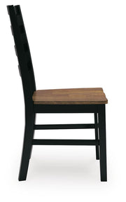 Wildenauer Brown/Black Dining Table, 2 Chairs and 2 Benches - D634D7
