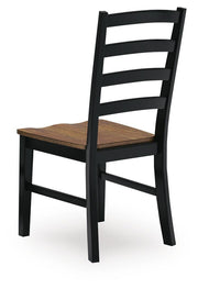 Wildenauer Brown/Black Dining Table, 2 Chairs and 2 Benches - D634D7