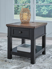 Wildenauer Brown/Black End Table - T664-3