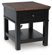 Wildenauer Brown/Black End Table - T664-3