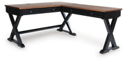 Wildenauer Brown/Black Home Office Desk - H664H2