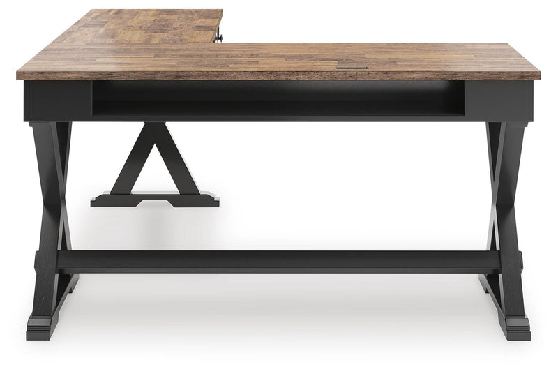 Wildenauer Brown/Black Home Office Desk - H664H2