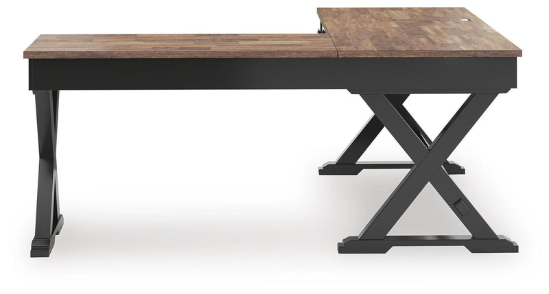 Wildenauer Brown/Black Home Office Desk - H664H2