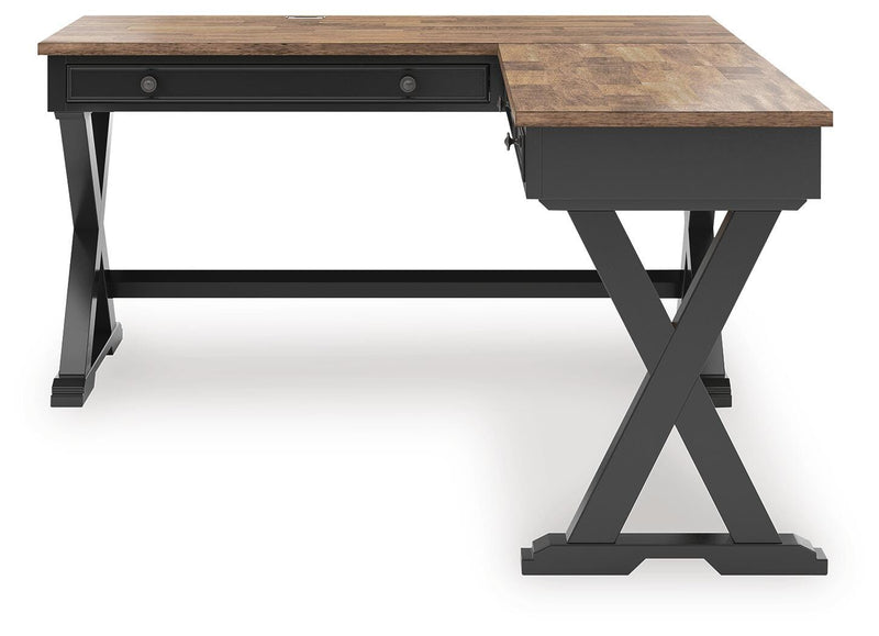 Wildenauer Brown/Black Home Office Desk - H664H2