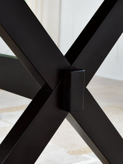 Wildenauer Brown/Black Dining Table and 6 Chairs - Gate FurnitureDining Room Set