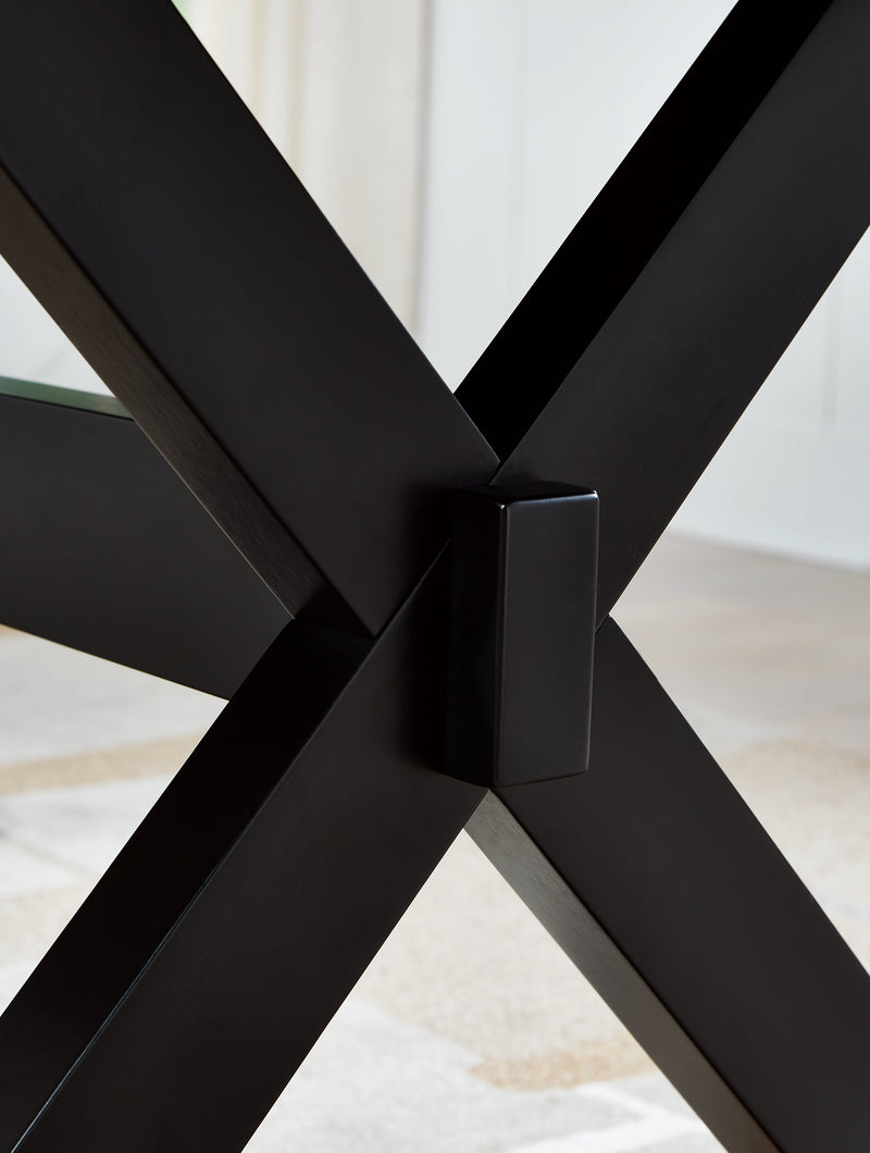 Wildenauer Brown/Black Dining Table and 6 Chairs - Gate FurnitureDining Room Set