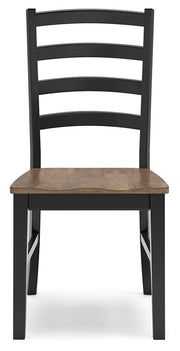 Wildenauer Brown/Black Dining Table and 6 Chairs - Gate FurnitureDining Room Set