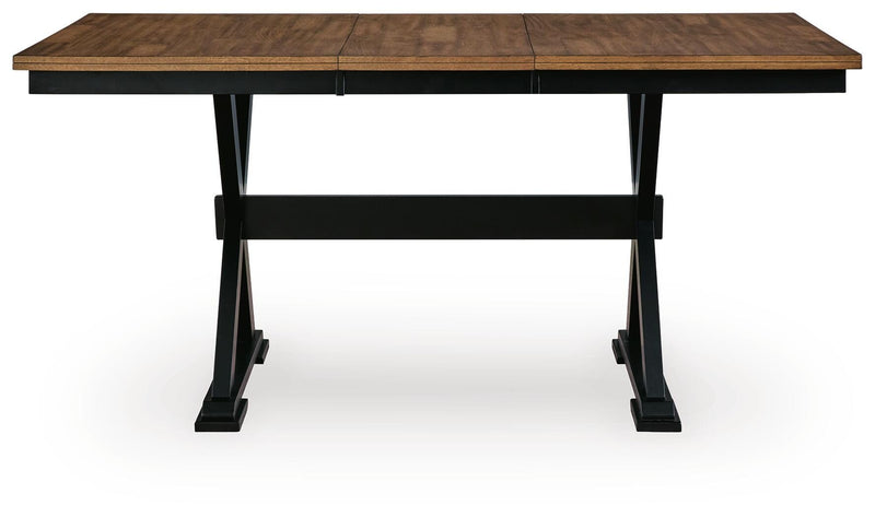 Wildenauer Counter Height Extension Dining Table and 4 Barstools - D634D9