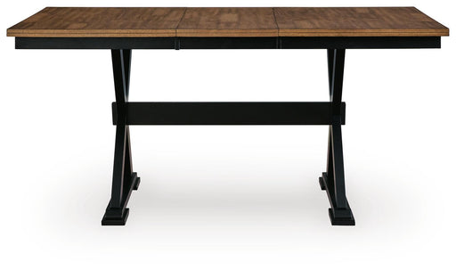 Wildenauer Counter Height Extension Dining Table and 4 Barstools - D634D9