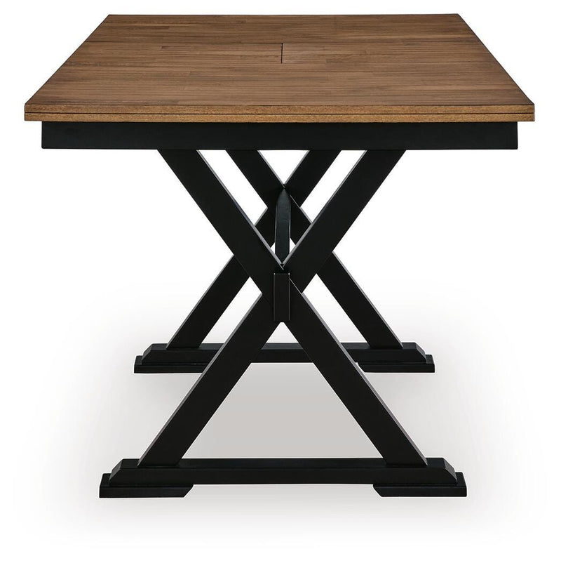 Wildenauer Counter Height Extension Dining Table and 4 Barstools - D634D9
