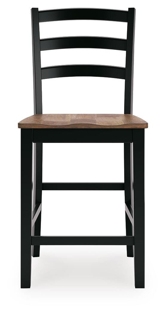 Wildenauer Counter Height Extension Dining Table and 4 Barstools - D634D9